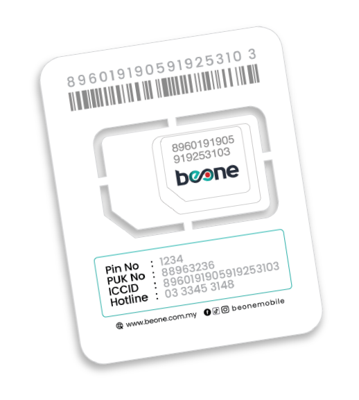 BeONE SIM pack